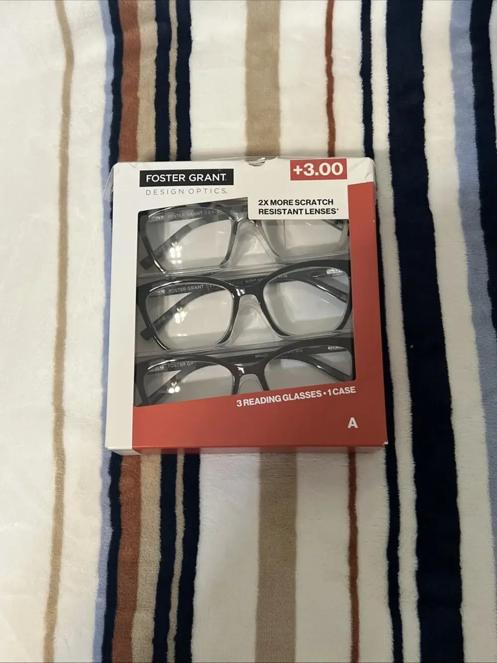Design Optics by Foster Grant Fashion Cateye 811 Reading Glasses 3 Pk +3.00